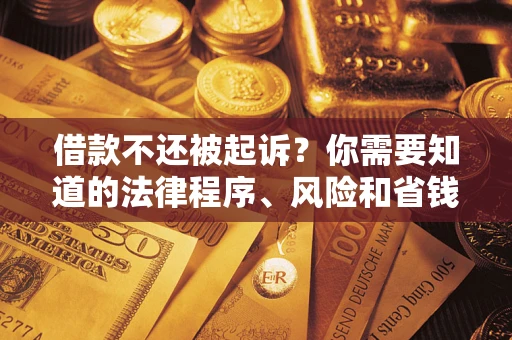 北京借款不还被起诉？你需要知道的法律程序、风险和省钱技巧